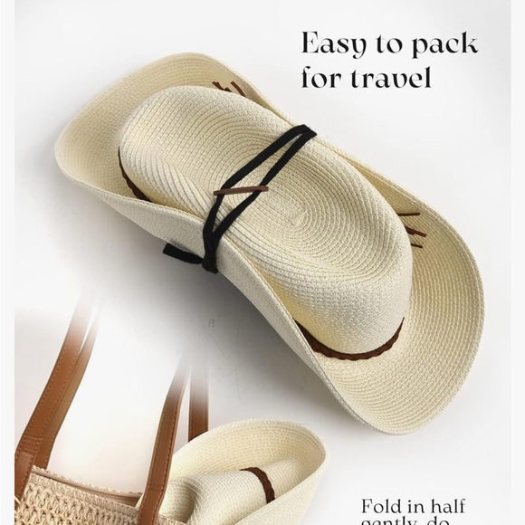 Cream Wide Brimmed Hat for Summer Events - Picture 1 of 5